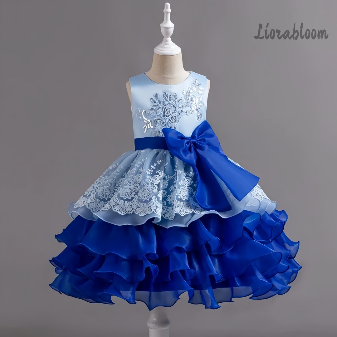 Women'S Formal Wear For Girls - فستان بناتي أنيق بدون أكمام بفيونكة