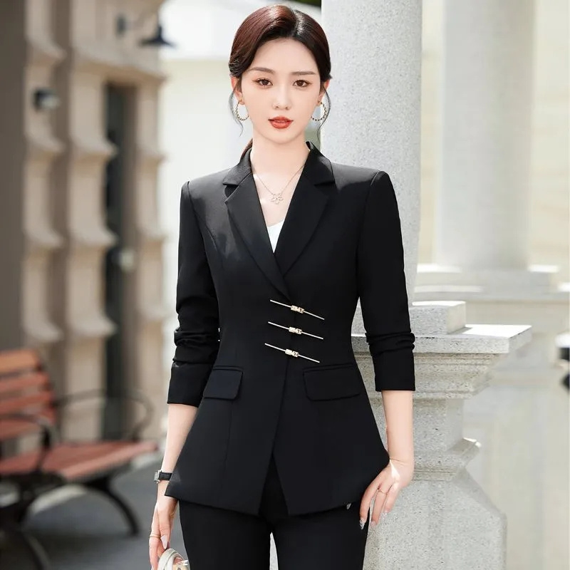 2025 موضة أبيض أحمر أسود سترة  - مراجعة Women Formal Wear Trousers وسعره