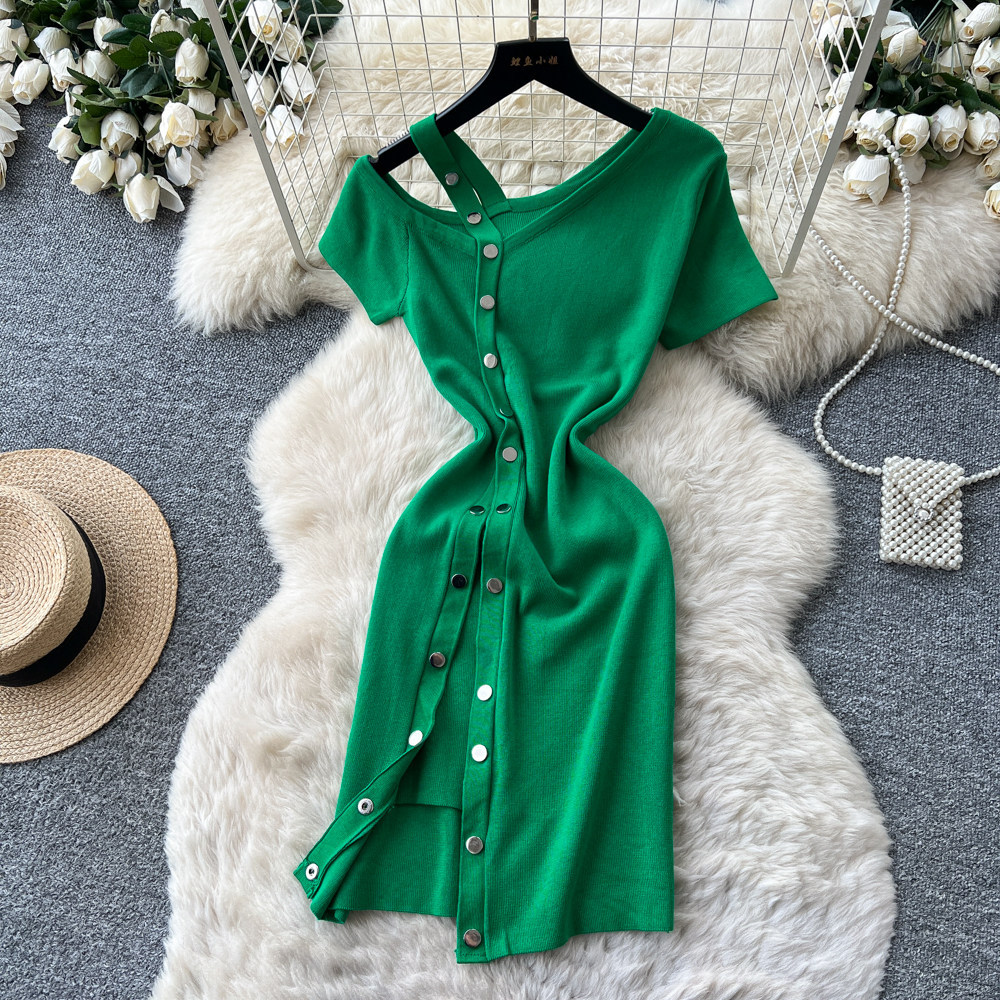 فستان نسائي متوسط الطول مثير ب - مراجعة Wrap Dress Work وسعره