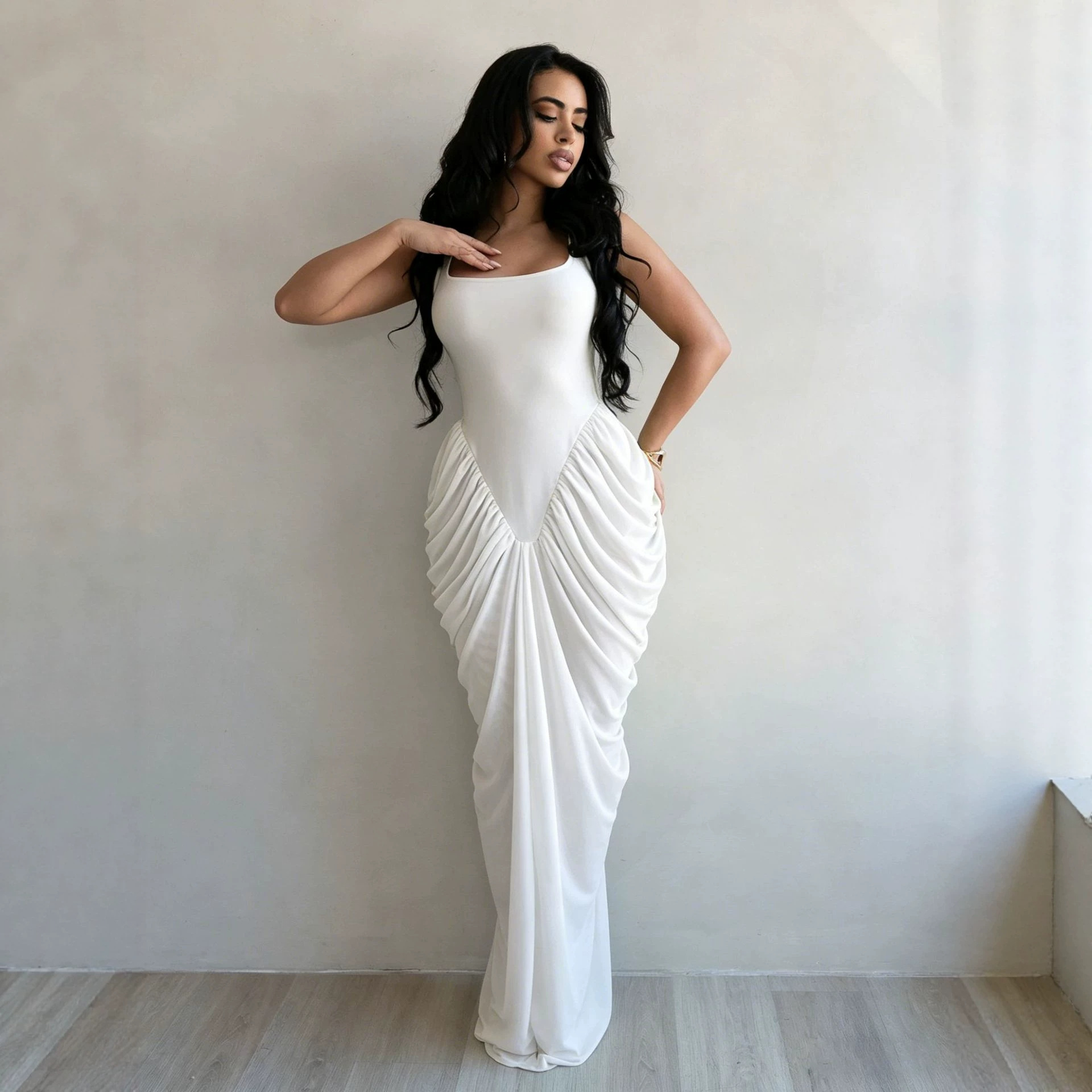 فستان طويل نسائي أنيق للحفلات  - مراجعة Wrap Dress Work وسعره
