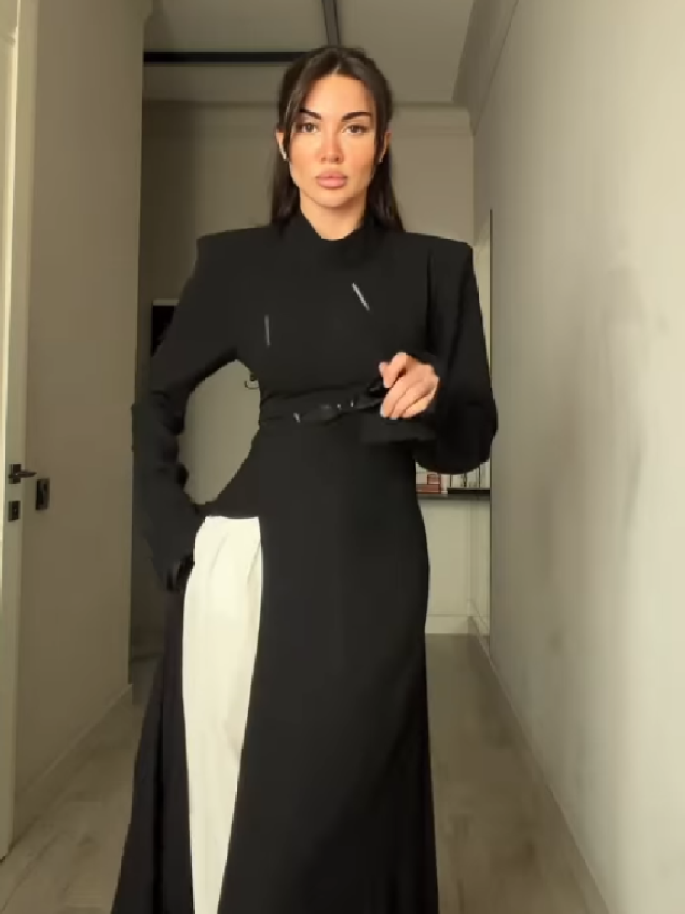 فستان نسائي أنيق طويل الأكمام  - مراجعة Women'S Formal Evening Wear Tops وسعره