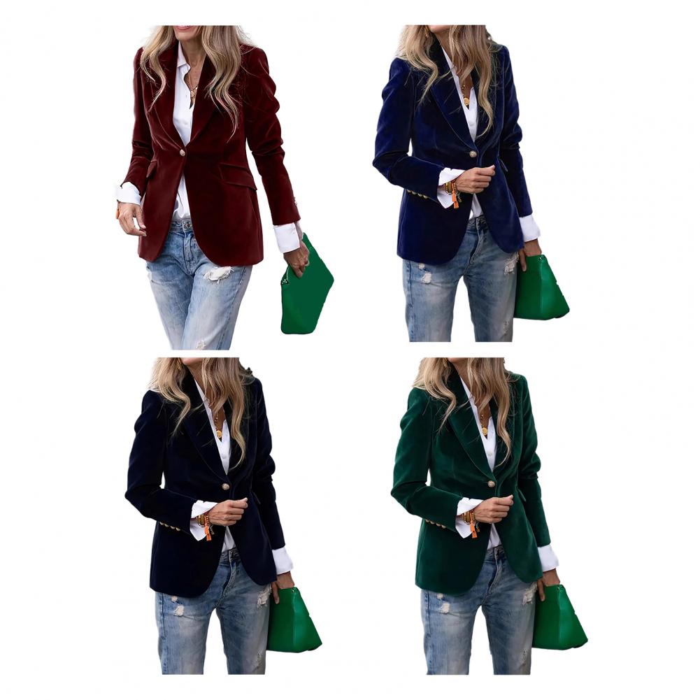 بليزر نسائي مخملي كبير الحجم ب - مراجعة Large Women'S Formal Wear وسعره