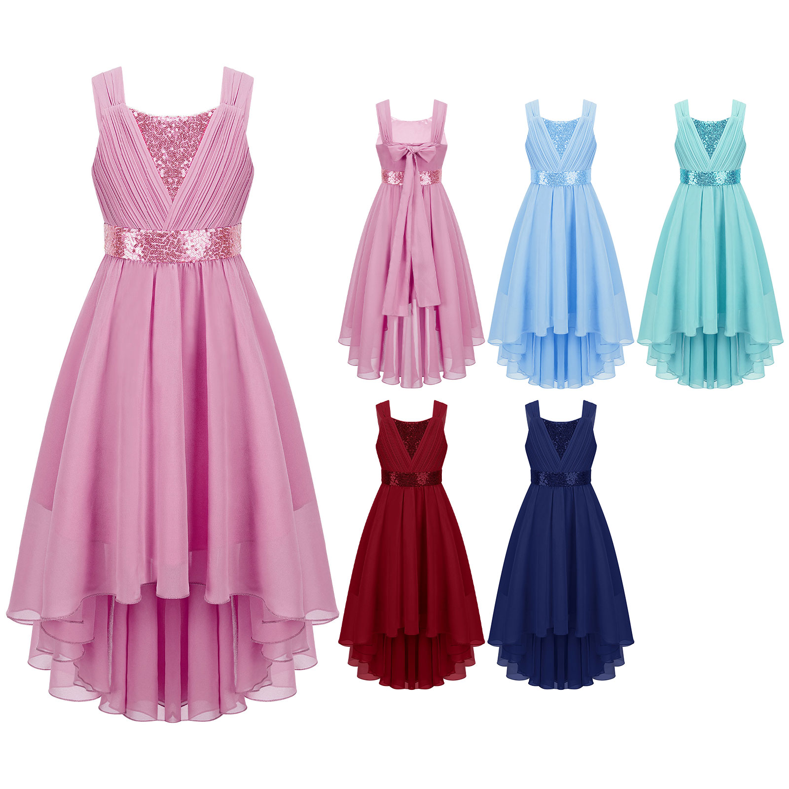 أطفال بنات الترتر Ruched حفلة  - مراجعة Women'S Formal Wear For Girls وسعره