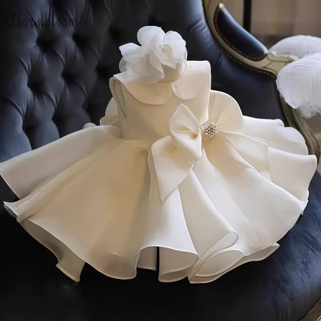 فستان أبيض مزين باللؤلؤ للفتيا - مراجعة Women'S Formal Wear For Girls وسعره