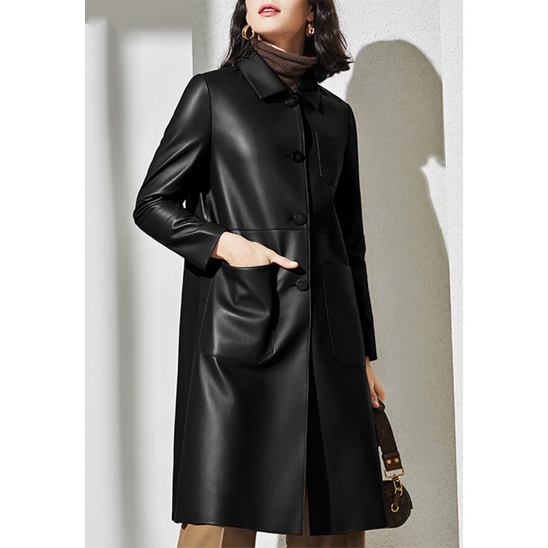 معطف نسائي كبير الحجم من الجلد - مراجعة Large Women'S Formal Wear وسعره