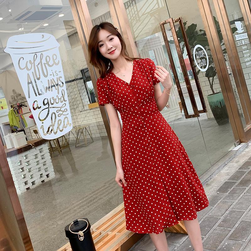 فساتين نسائية شيفون لف فستان ق - مراجعة Wrap Dress Work وسعره