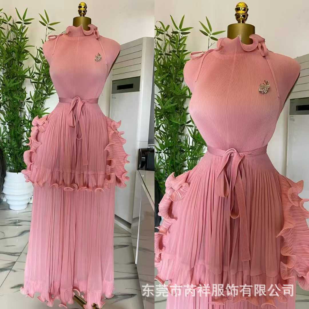 فستان نسائي طويل بقصة A-line،  - مراجعة Wrap Dress Work وسعره