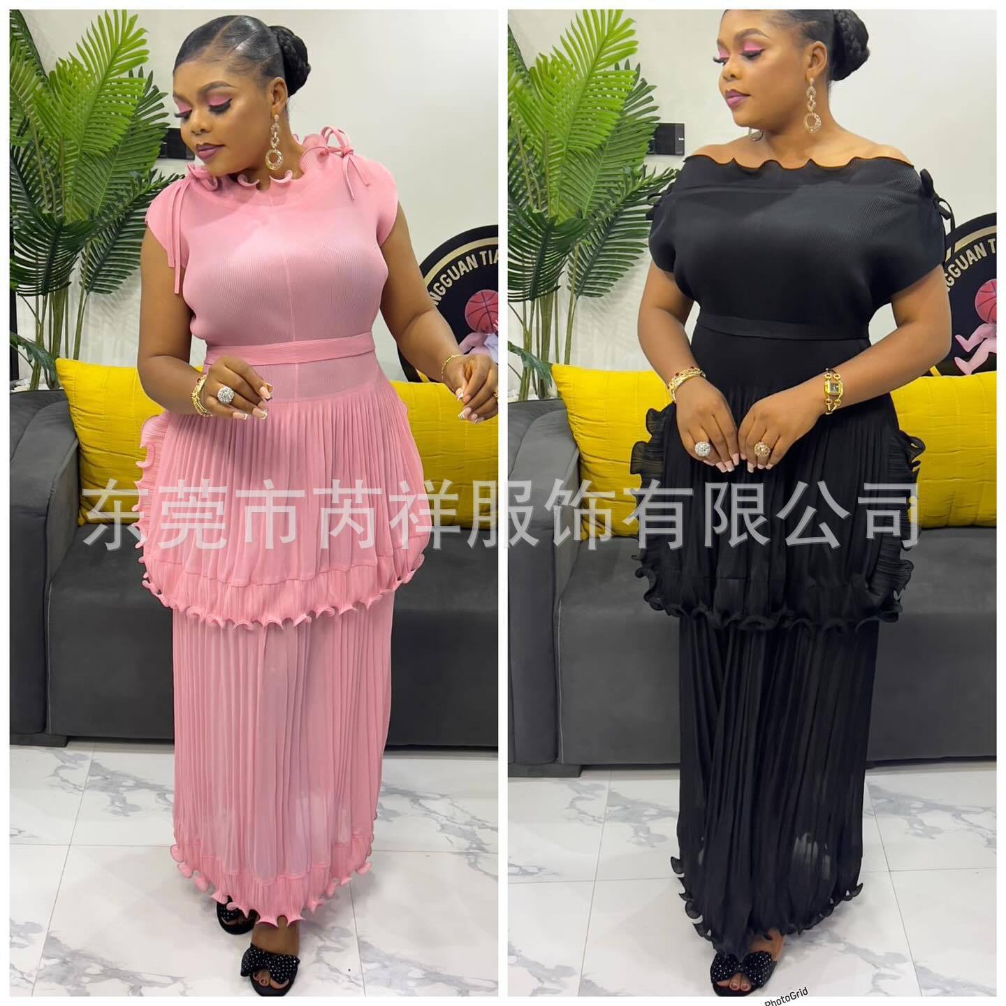 فستان نسائي طويل بقصة A-line،  - مراجعة Wrap Dress Work وسعره